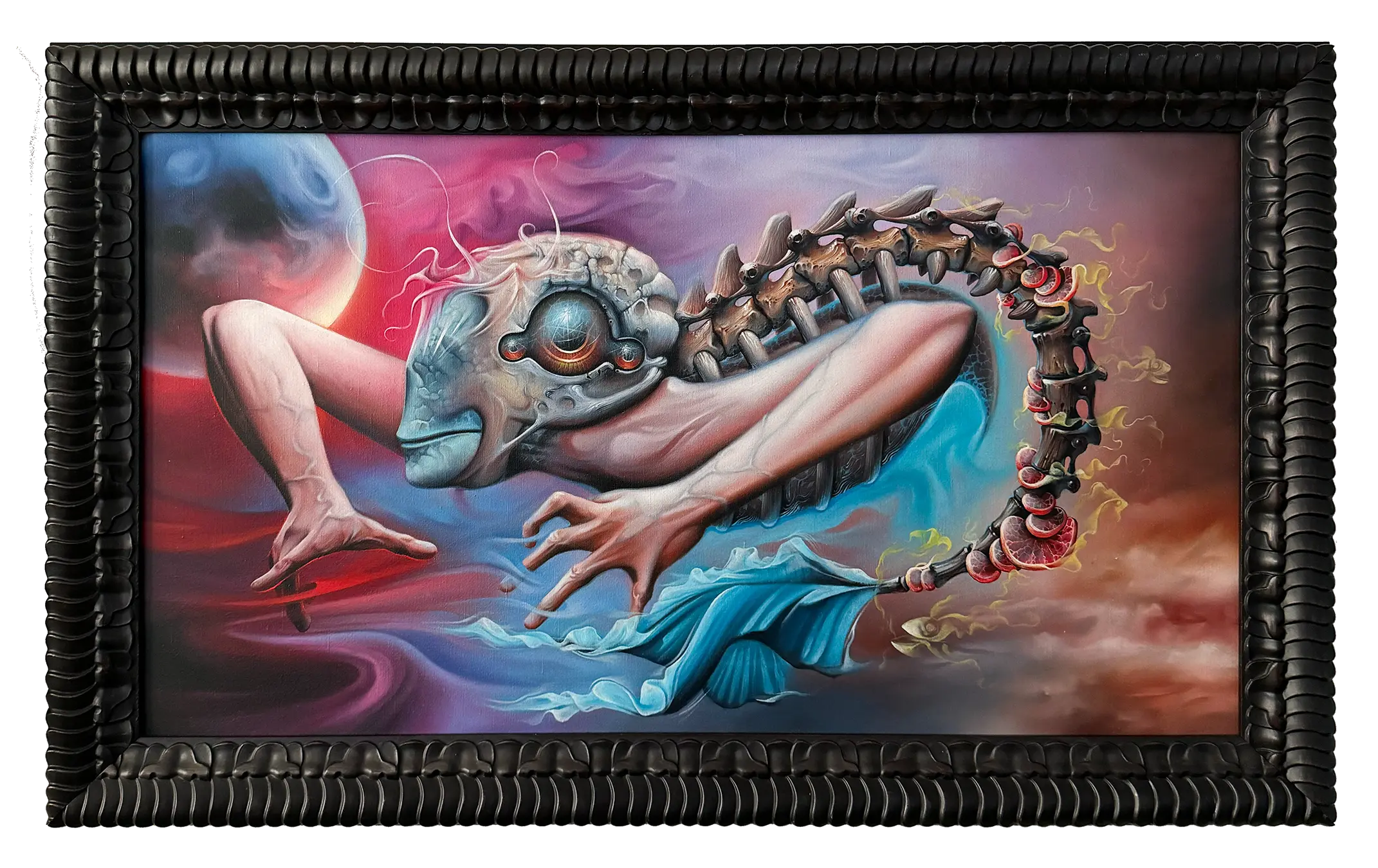 Original artwork by Dmytro Renso with a wide atmospheric composition