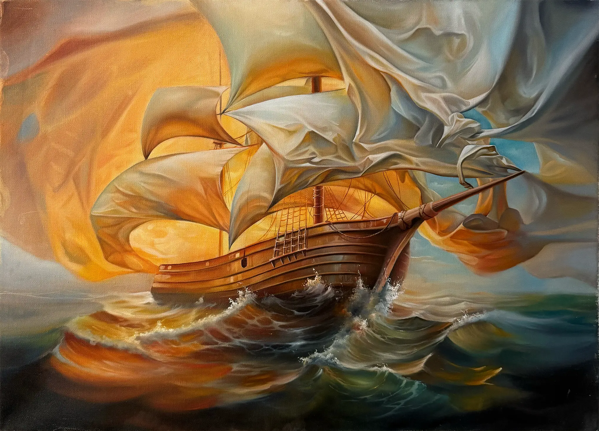 Original artwork by Dmytro Renso with layered atmospheric color